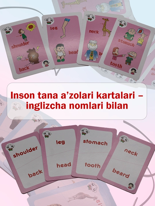 ABC обучающие карточки – английский алфавит, 36 штук
