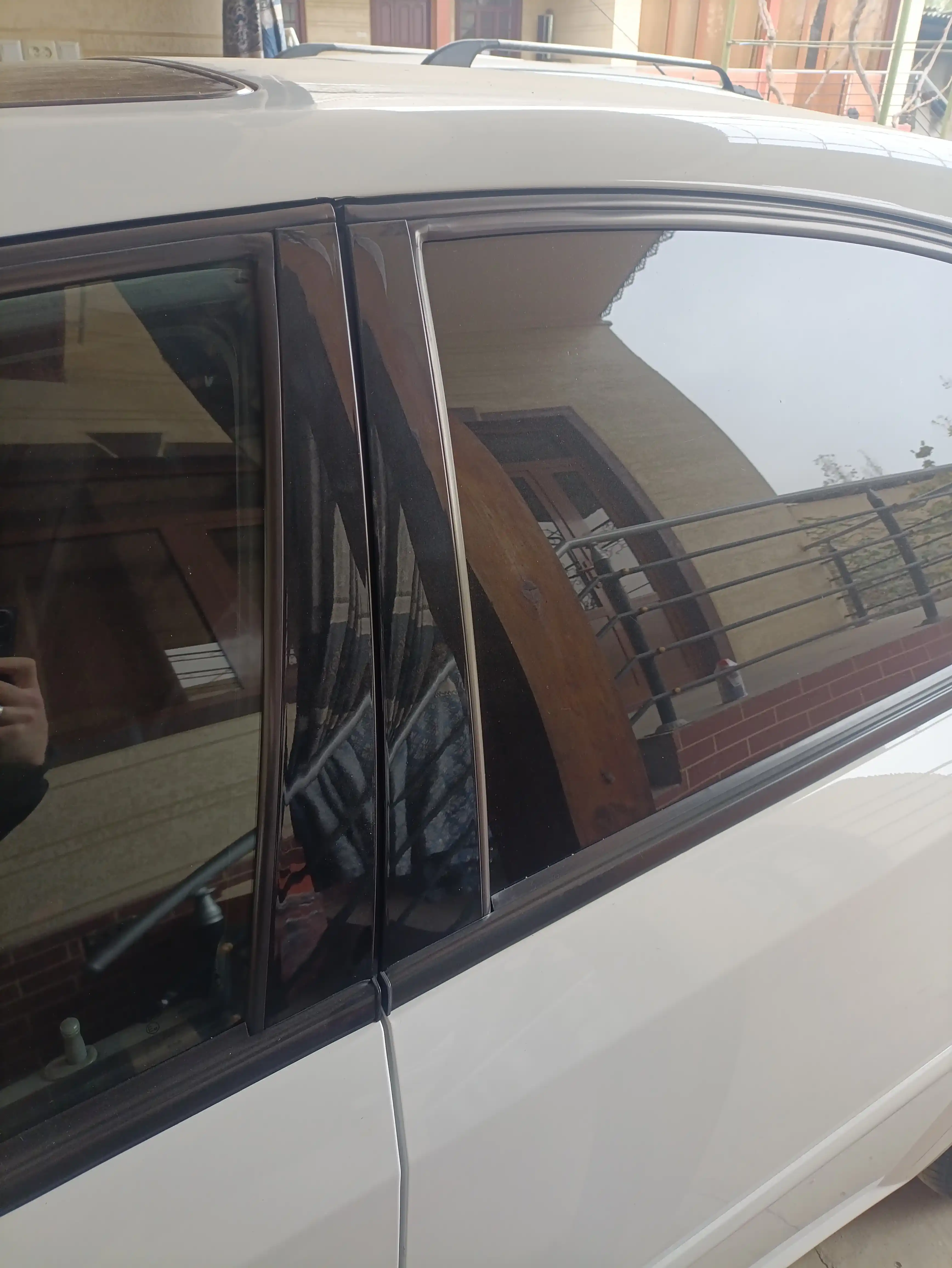 Дверные стойки для Lacetti Gentra, Black Piano