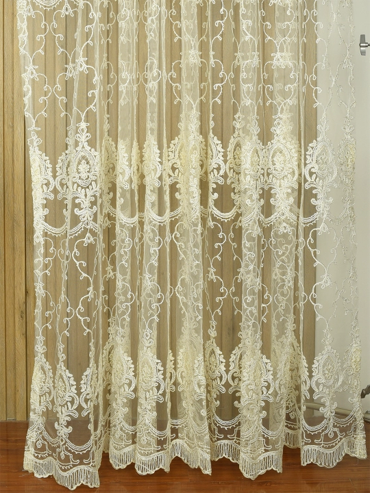 Тюль с вышивкой, штора для спальни, для гостиной, для детской, 2.90*3 