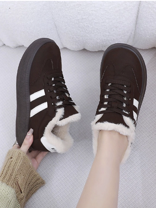 Кроссовки женские, зимние, на меху, 36-40 - 