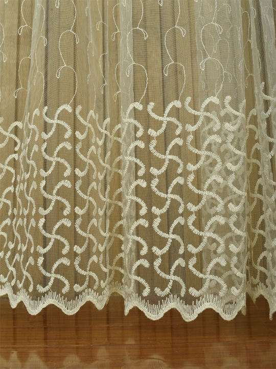 Tyul parda, tikilgan naqshli, yotoqxona pardasi, mehmonxona pardasi, 2.90*300sm
