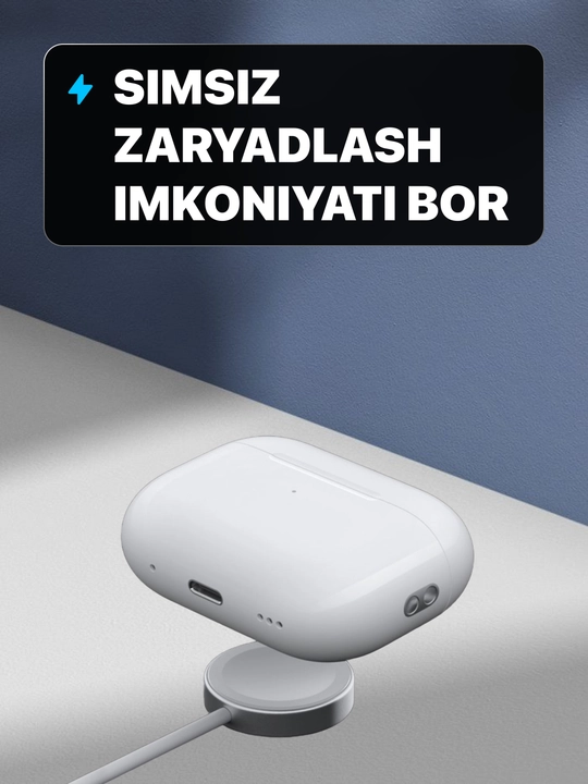 "Pods Pro 3" simsiz quloqchinlari, ANC, sensorli, sovg‘aga g‘ilof va kabel