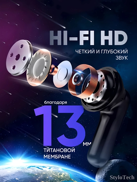 Simsiz quloqchinlar mikrofon bilan, naushnik sensorli shovqinni bekor qiluvchi, Bluetooth