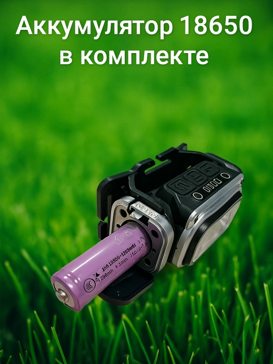 Sensorli boshqaruv va harakat sensoriga ega peshona fonari