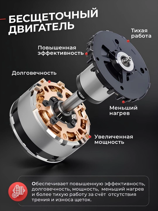 Akkumulyatorli shurupovyort drel 48 vt, cho'tkasiz, golovkalar toplami