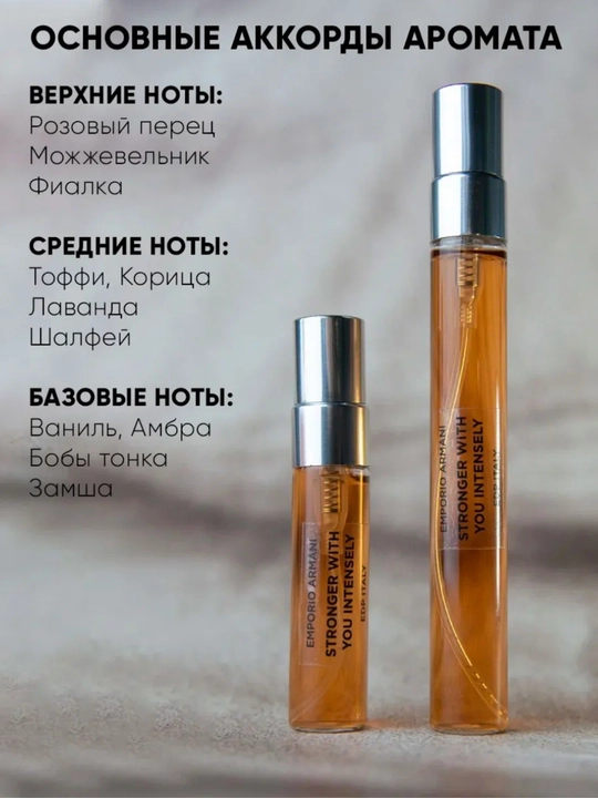 Stronger With You духи, духи для мужчин, Stronger With You Emporio Armani, 10 мл, 100 мл