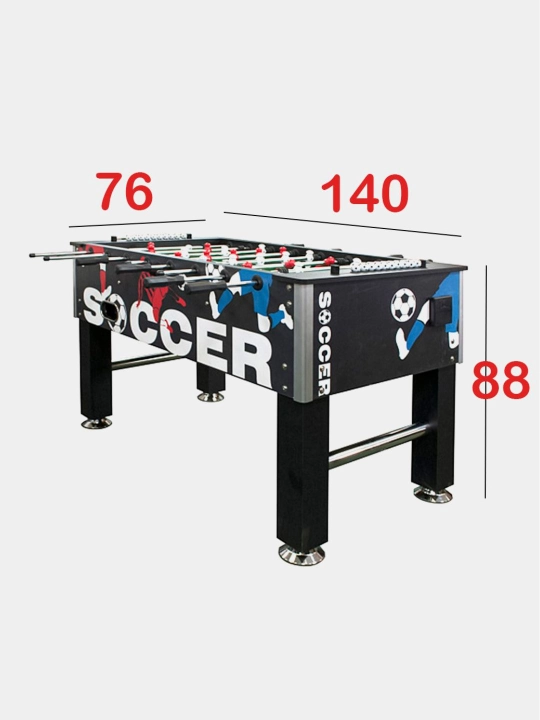 Stol futboli — oyoqli kiker, 140x76x88 sm