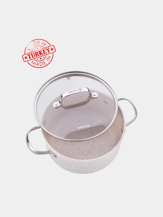 Жаровня с крышкой KORKMAZ GRANITA 2,5/3,5/4 л