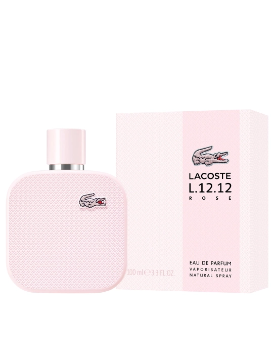Lacoste L.12.12 Rose EDP, парфюмерная вода женская, цветочный фруктовый, 100 мл, Франция - 