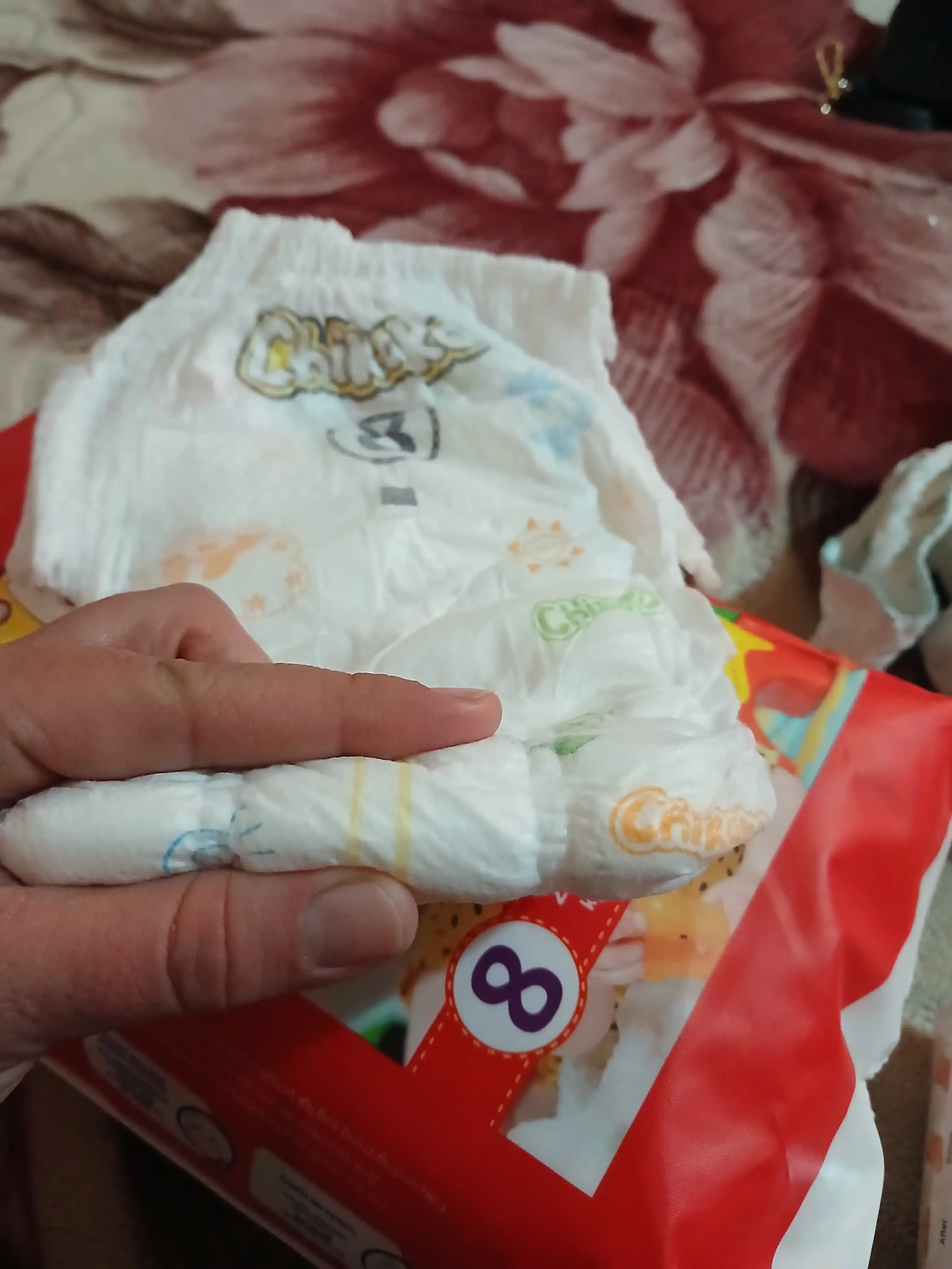 Подгузники трусики, детские, Chikako mini, 8 большой размер, 22-30 кг, 13 шт,ультра мягкие