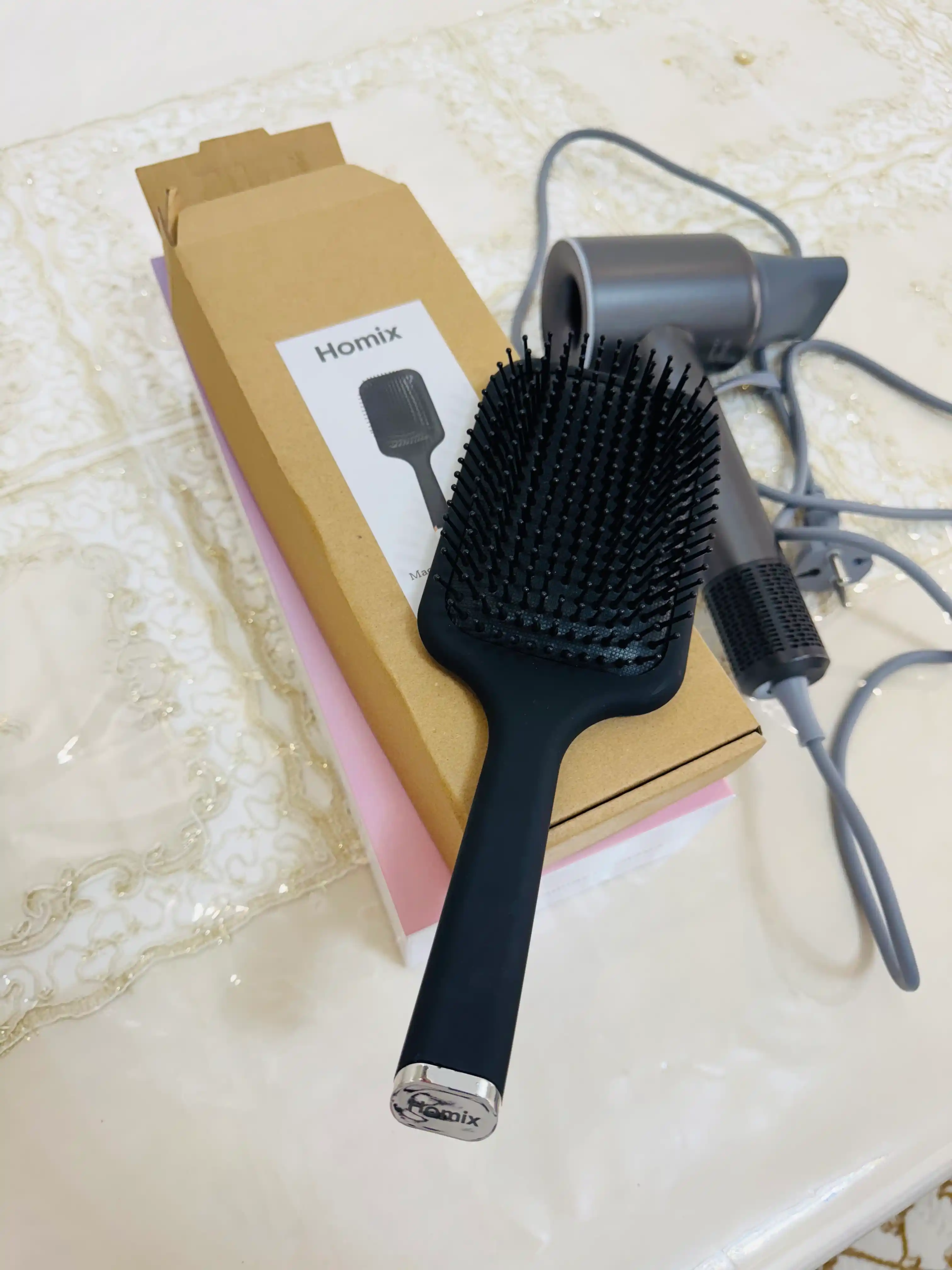 Фен для волос Homix высокоскоростной, 110000 об/мин, 1600W, ионизация, детский режим