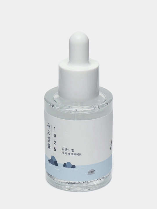 Namlangan quruq teri uchun dengiz suvi ampulasi Round Lab 1025 Dokdo Ampoule, 45 ml