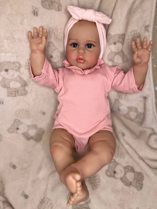 Realisrik reborn Qo'g'irchoq,55 sm,3D teriga ega realistik chaqaloq qo'g'irchog'i - 