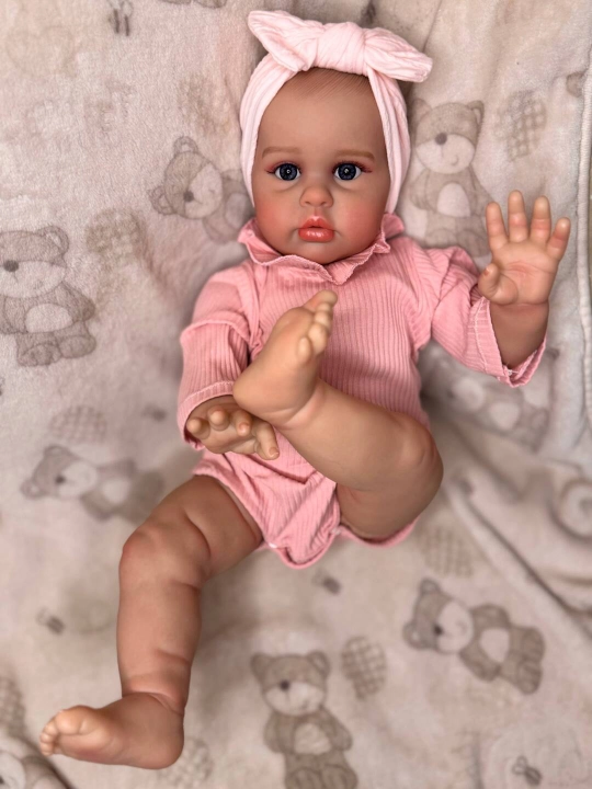 Realisrik reborn Qo'g'irchoq,55 sm,3D teriga ega realistik chaqaloq qo'g'irchog'i