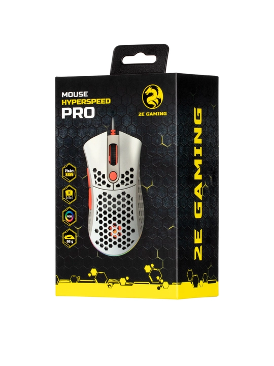 RGB yoritgichli 2E GAMING HyperSpeed Pro simli o‘yin sichqonchasi, Pixart PMW3389