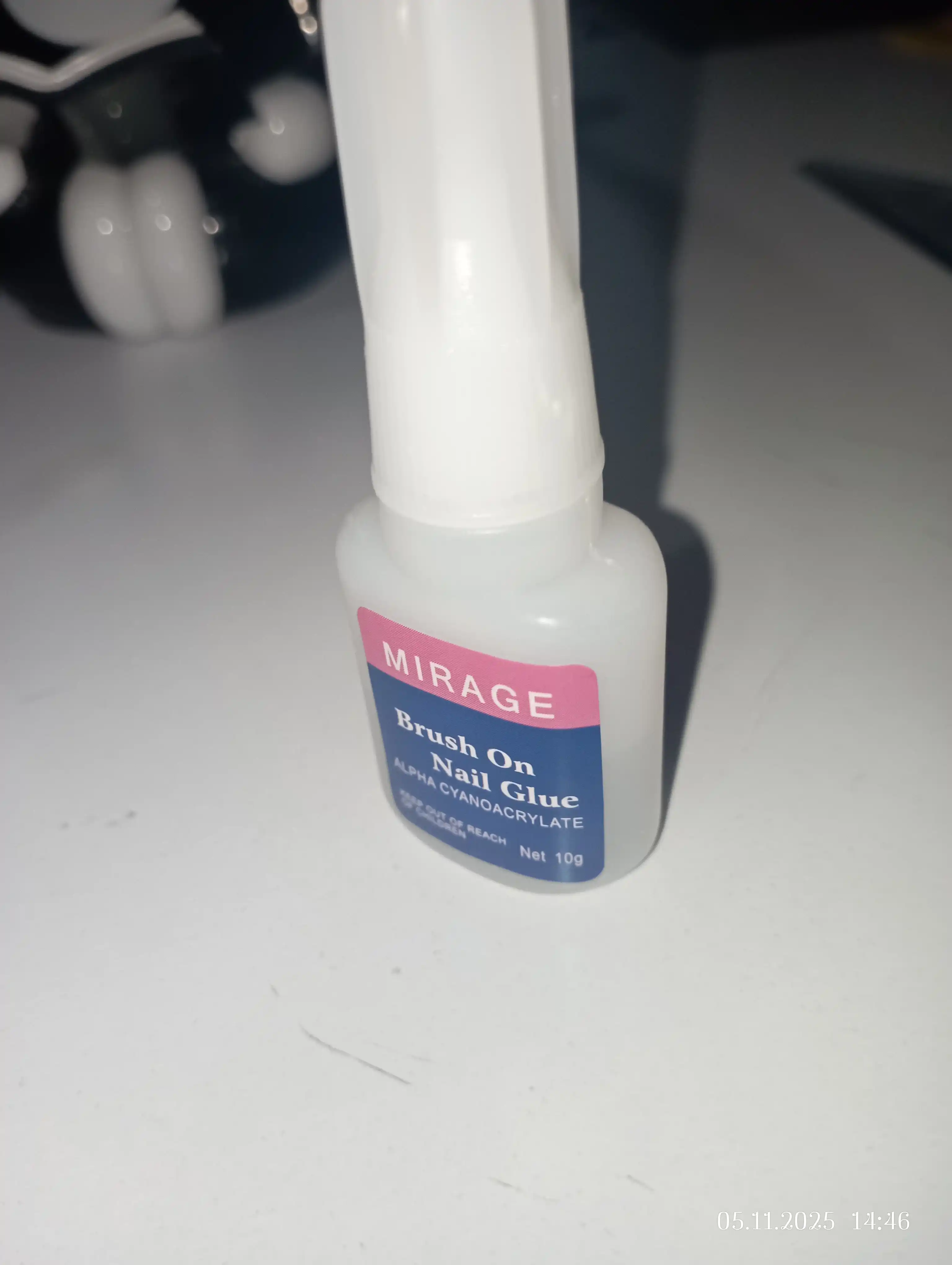 Клей для крепления ногтей, с кисточкой, 10 g