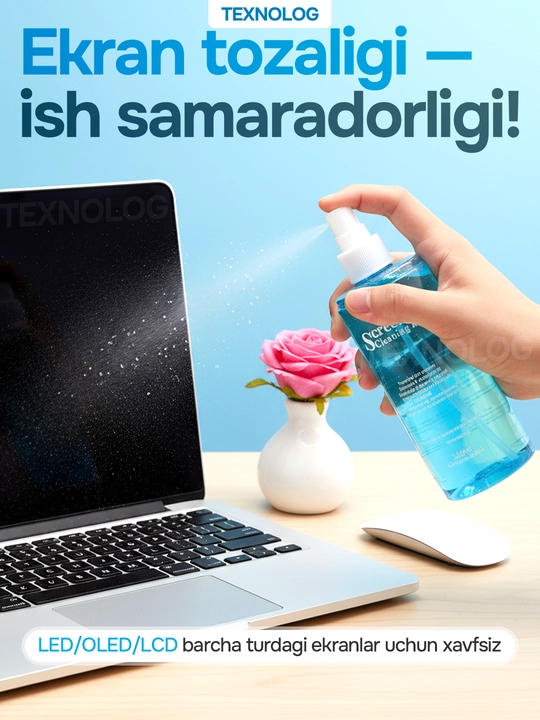 Набор для очистки LCD-экрана, 200 мл