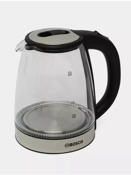 Elektr choynagi, 2 litr, yoritgichli, temperli shisha