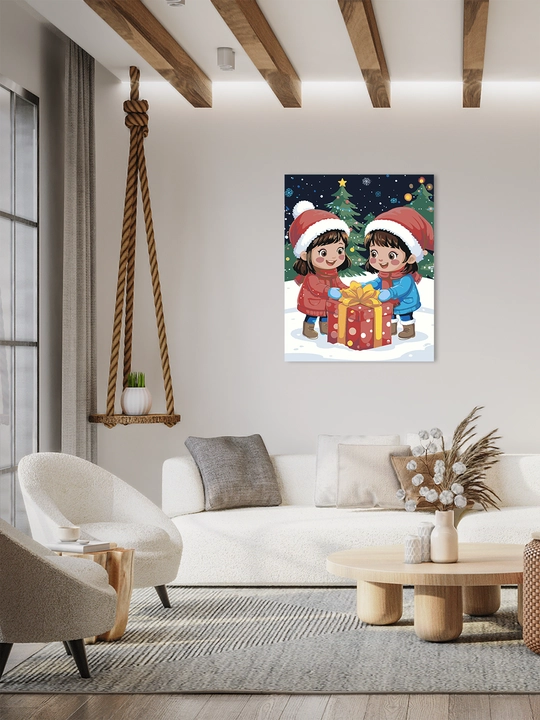 Raqamlar bo'yicha rasm chizish ARTERY Yangi yilgi, 40×50 sm, xolstga bo'yaladigan rasm