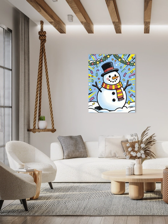 Raqamlar bo'yicha rasm chizish ARTERY Yangi yilgi, 40×50 sm, xolstga bo'yaladigan rasm