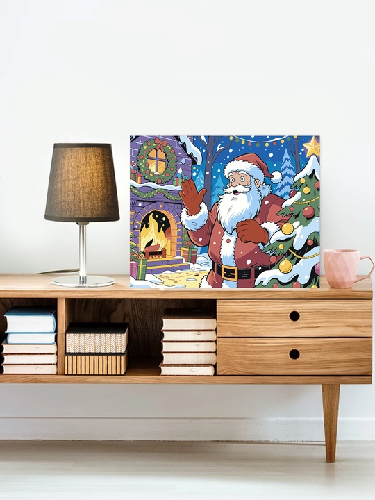 Raqamlar bo'yicha rasm chizish ARTERY Yangi yilgi, 40×50 sm, xolstga bo'yaladigan rasm