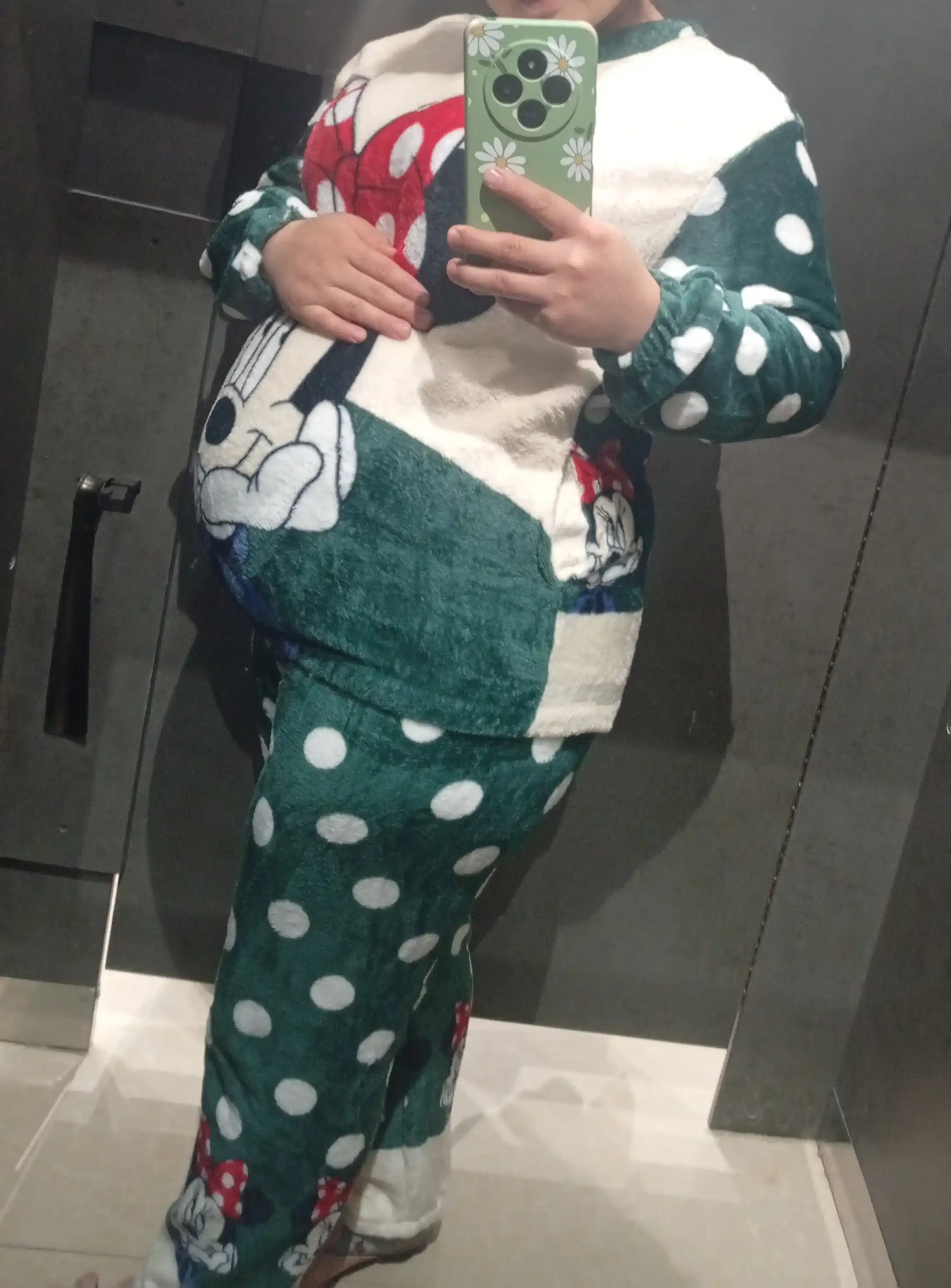 Ayollar uy kiyimi, issiq pijama momiq matodan, multfilm printli