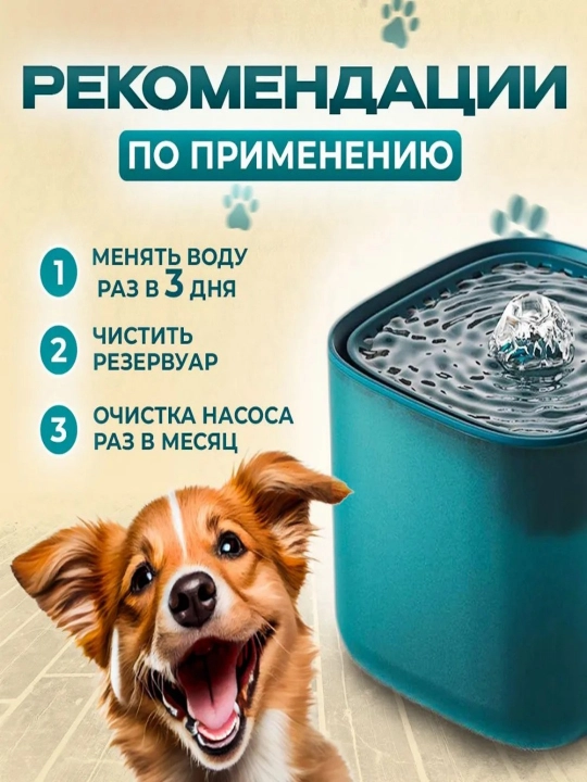 Pet Cat & Dog Filtrlangan favvorali avtomatik suv tarqatgichi 2 litr