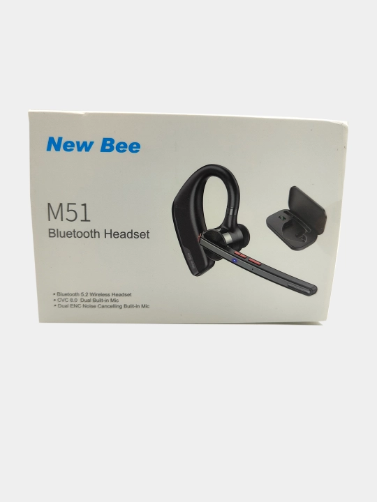 New Bee M51 для бизнеса с беспроводной зарядкой, наушник с одним наушником
