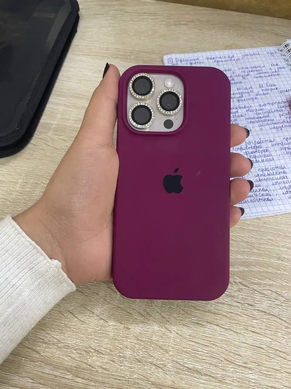 Чехол силиконовый для смартфона iPhone 12, 13, 14, 15, 16 Pro, Pro Max, с закрытым низом