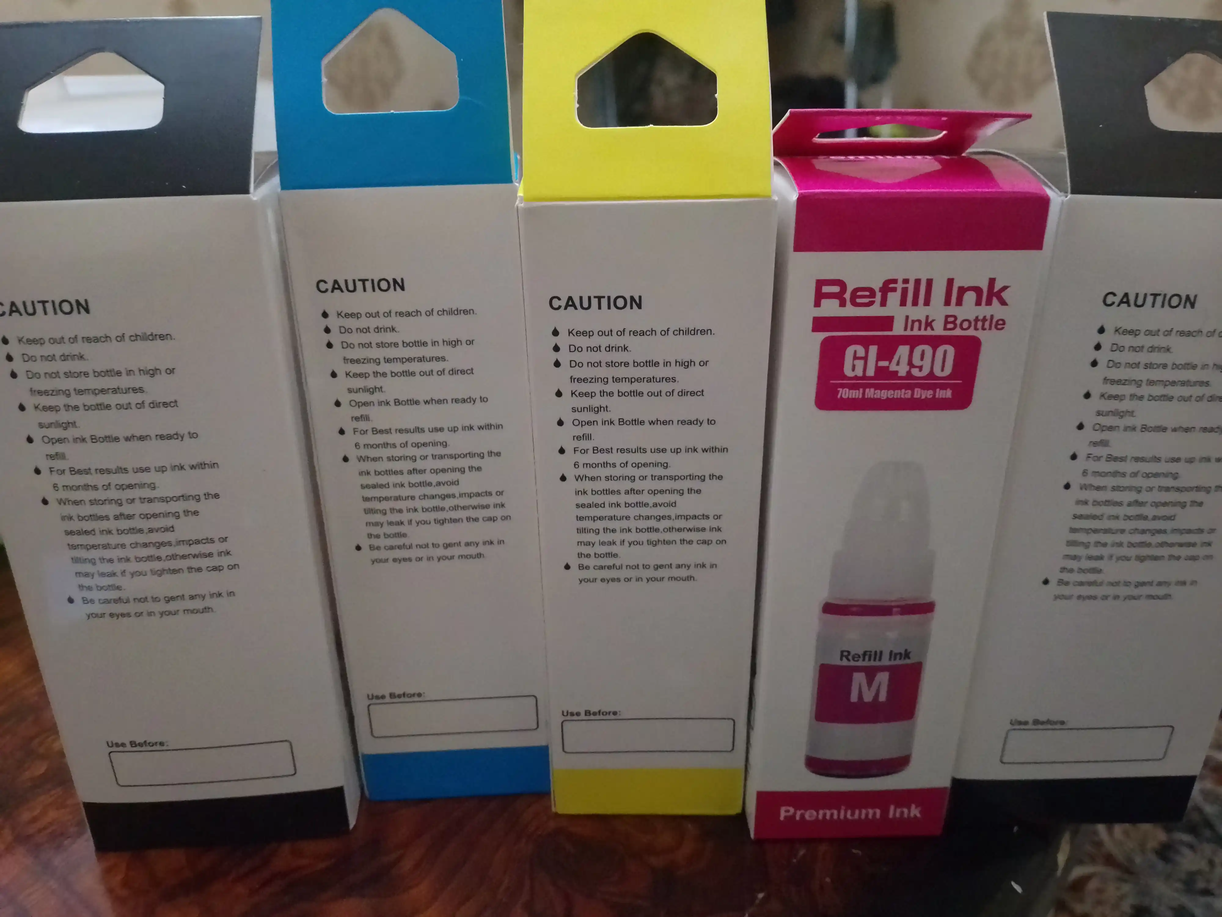 Printer siyoh Canon gi-490, G2411, G3411, G2410, G3410 (4 rang + 1 qora sovga)
