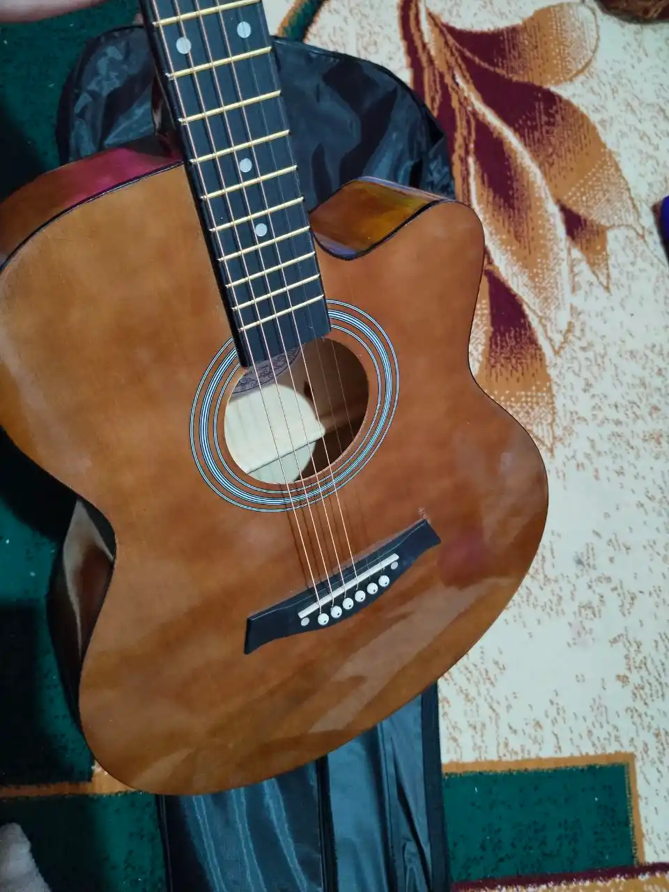 Kabat 40-Dyumli Akustik Gitara 6 torli, boshlovchilar uchun, to'plam 12 tasi 1 da, 105-sm
