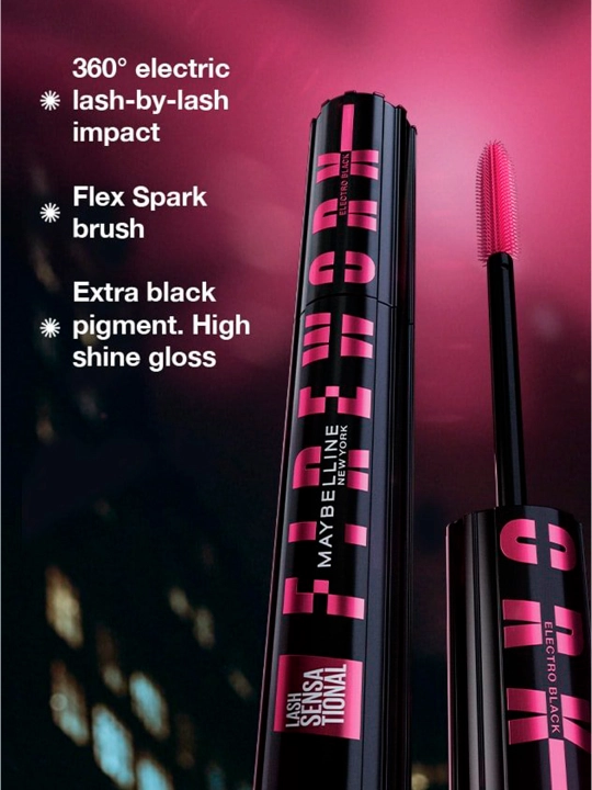 LASH SENSIONAL Firework maskara, elektr qora