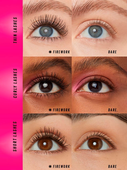 LASH SENSIONAL Firework maskara, elektr qora