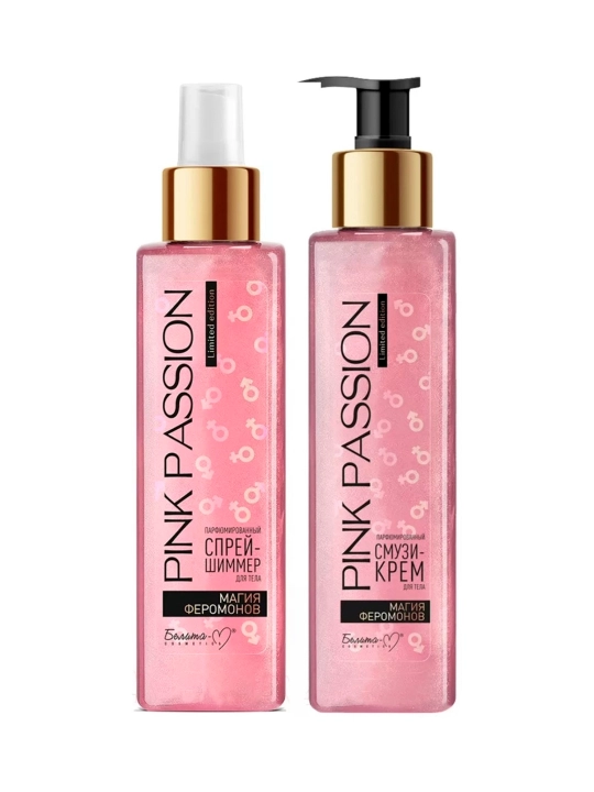 Pink Passion Romantik nabor – tana uchun losyon va sprey
