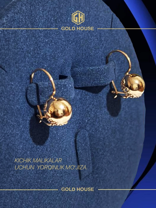 Go‘zallik bolalikdan boshlanadi - GOLD HOUSE S30A oltin ziraklari bilan - 