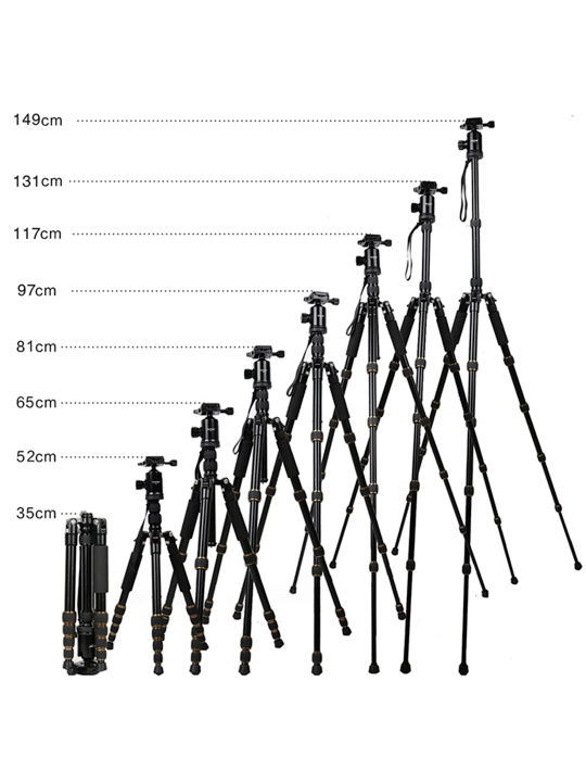 ZOMEI 1200 fotosuratlar uchun tekislash bazasi 150 sm balandlikdagi tripod