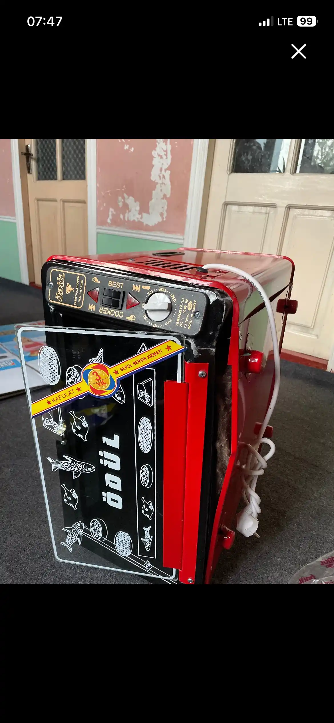 ODUL-1010 mini pechka elektr duxovkasi, 36 litr, 3 yillik bepul kafolat