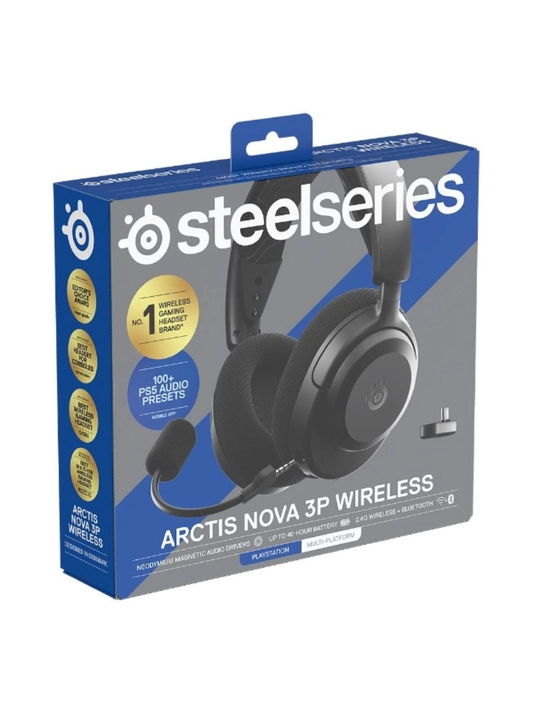 SteelSeries Arctis Nova 3P Wireless, беспроводные игровые наушники до 40ч работы