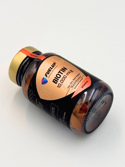 БИОТИН (BIOTIN) 10000 мкг 60 табеток ФуелАП стеклянная упаковка