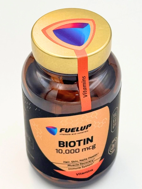 БИОТИН (BIOTIN) 10000 мкг 60 табеток ФуелАП стеклянная упаковка