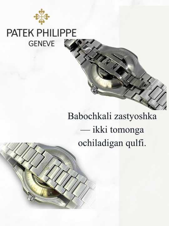 Patek Philippe erkaklar qo‘l soat, brendli, ochiq mexanik, kundalik kiyish uchun
