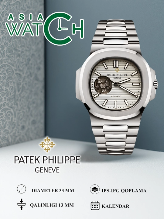 Patek Philippe erkaklar qo‘l soat, brendli, ochiq mexanik, kundalik kiyish uchun - 