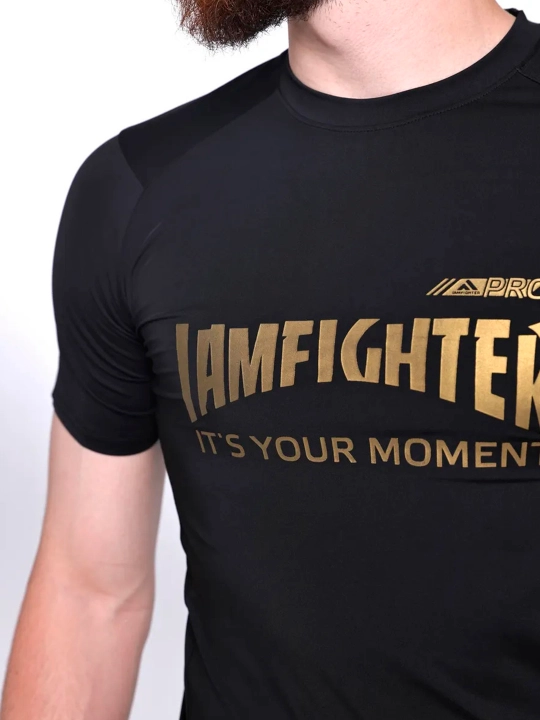 Kompression futbolka, sport, erkaklar uchun, fitnes uchun iamfighter