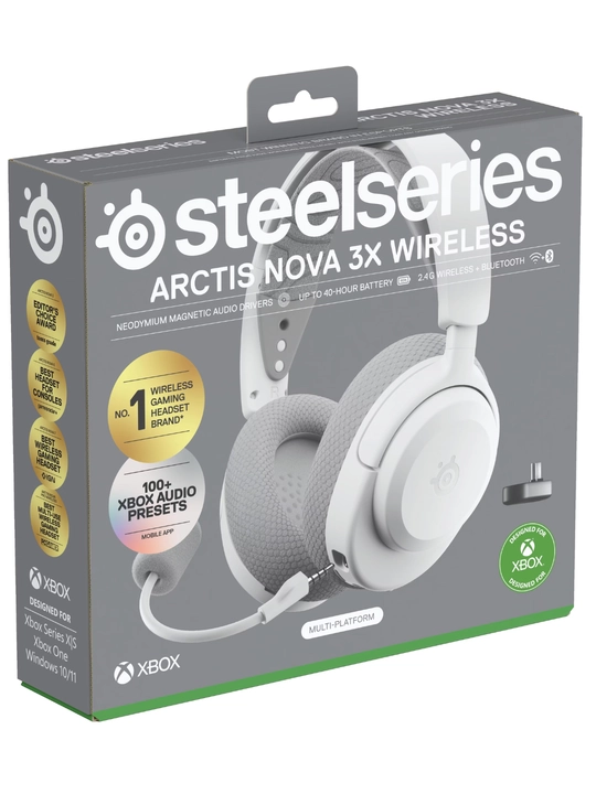 SteelSeries Arctis Nova 3X Wireless беспроводные игровые наушники, до 40 ч работы