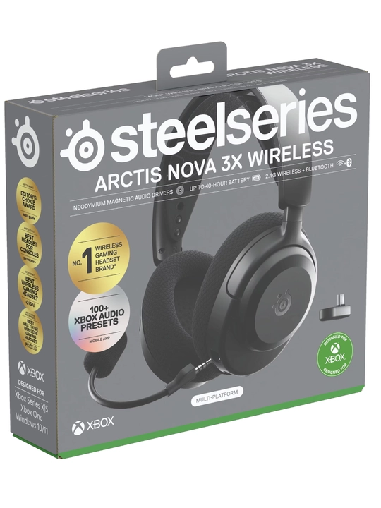 SteelSeries Arctis Nova 3X Wireless беспроводные игровые наушники, до 40 ч работы