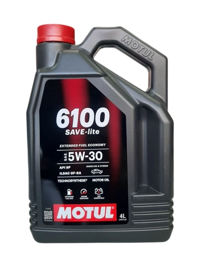 Моторное масло MOTUL 6100 SAVE-Lite 5W-30 4L — синтетическое масло для гибридных авто — UNIAVTO-MOTUL6100SAVE5W304L