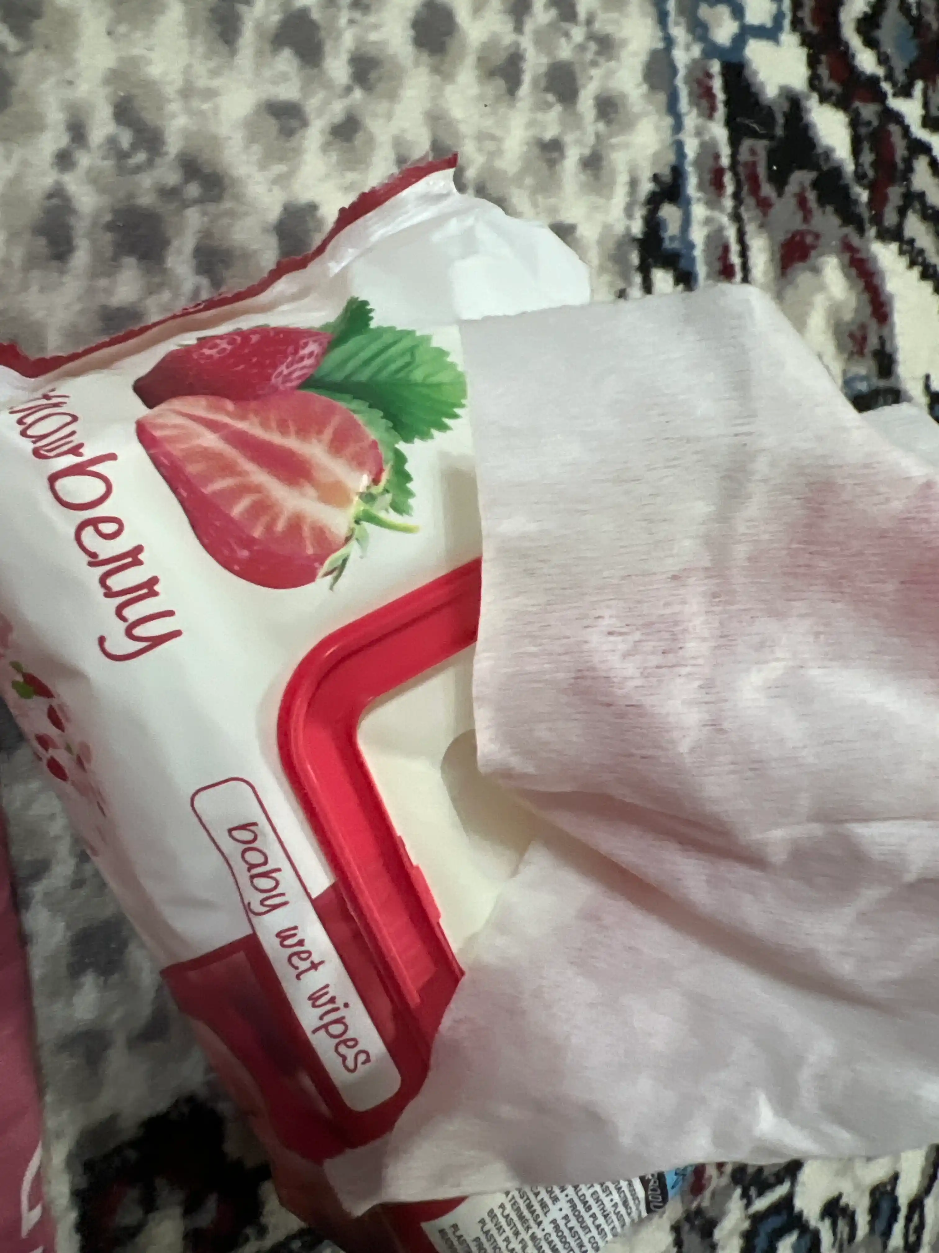 Nam Salfetkalar Sleepy "Strawberry", 120 dona