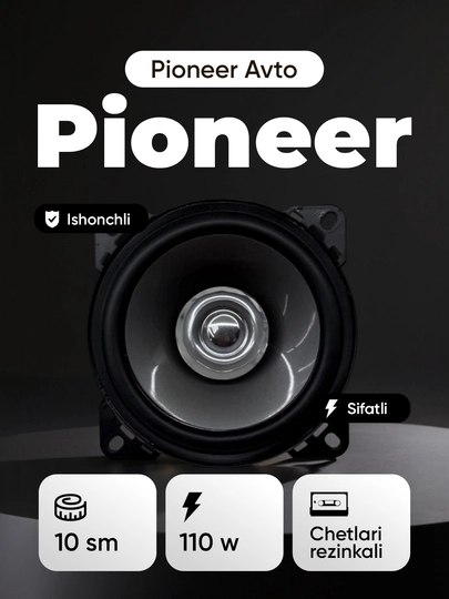 Pioneer TS-G1012R 10см — PIONERA-PIONEER1012ПИОНЕЕР1012