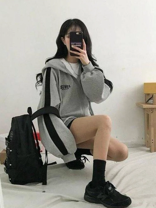 Женское худи, oversize ZIP-худи