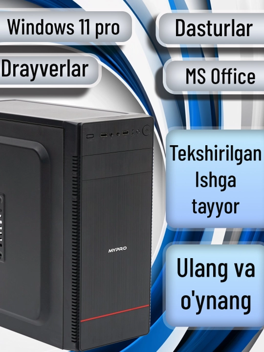 Tayyor Core i3-12100f o'yin kompyuteri, GTX 1660 super-o'yin va dizayn uchun tizimli blok